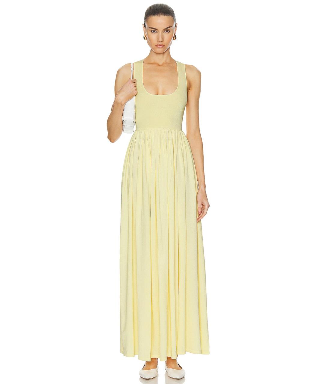 ZIMMERMANN Желтое вискозное коктейльное платье, фото 7