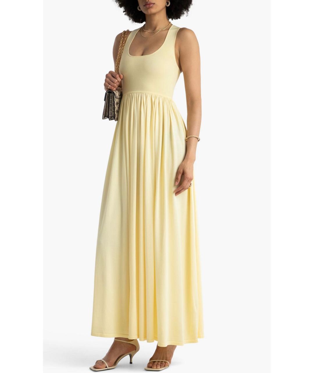 ZIMMERMANN Желтое вискозное коктейльное платье, фото 2