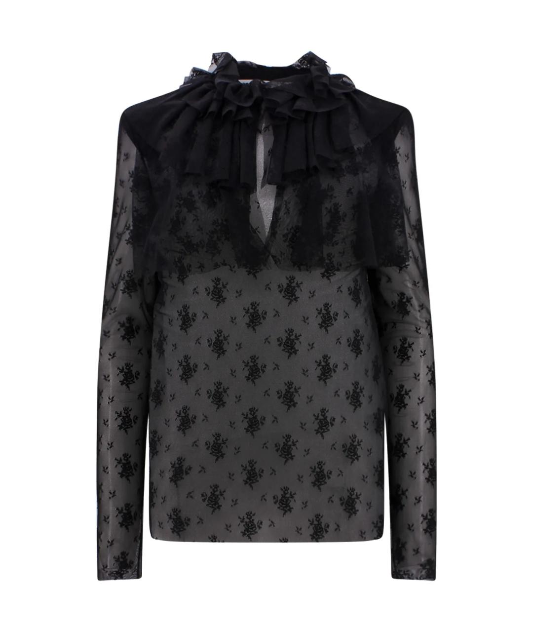 PHILOSOPHY DI LORENZO SERAFINI Черная полиамидовая блузы, фото 1