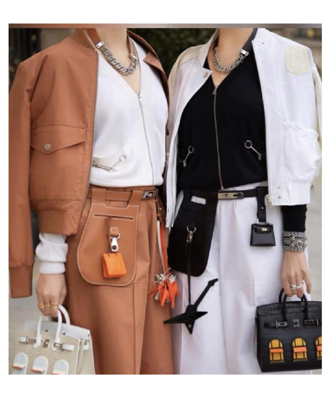 HERMES Оранжевый брелок, фото 7