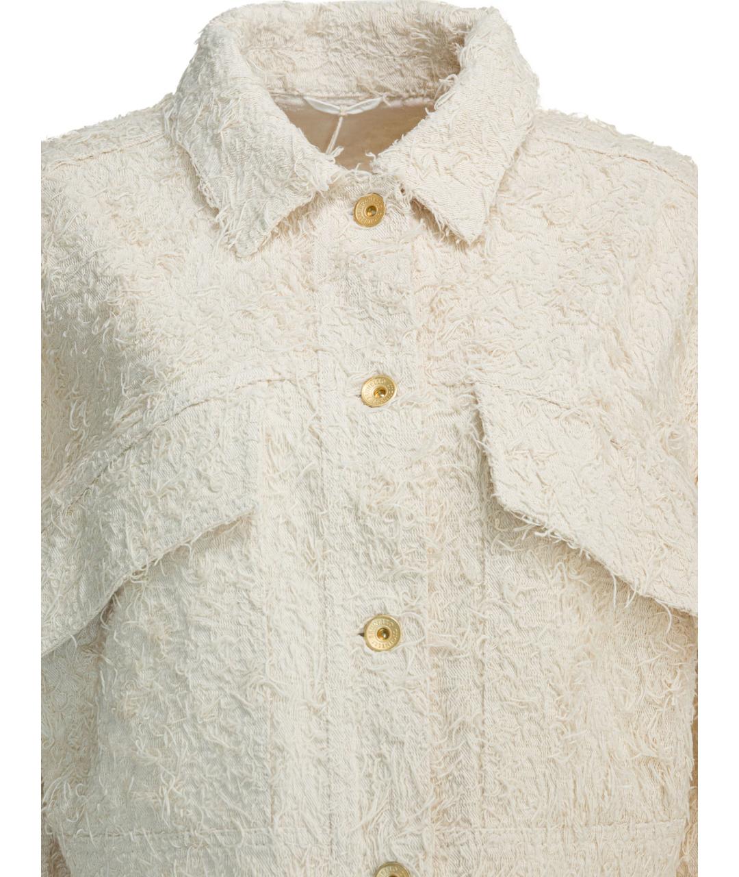 BRUNELLO CUCINELLI Белая хлопковая куртка, фото 3