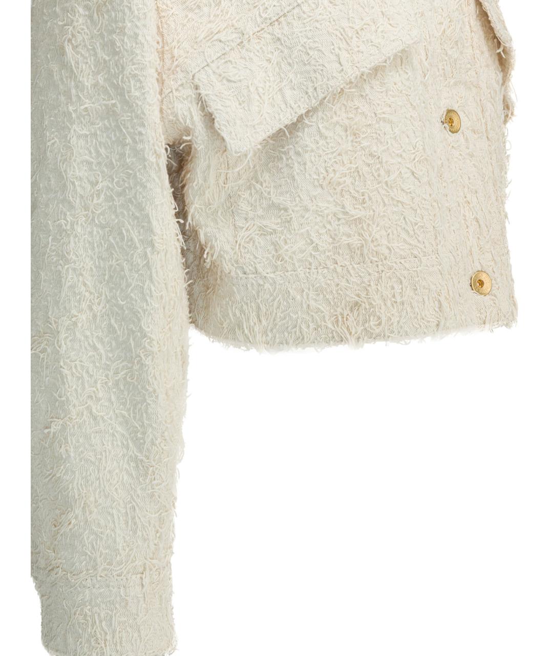 BRUNELLO CUCINELLI Белая хлопковая куртка, фото 4