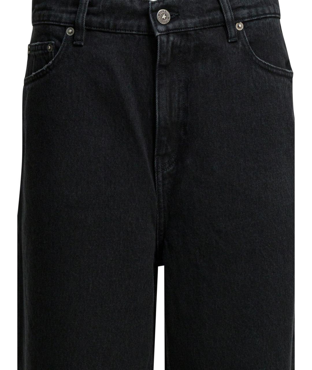 GOLDEN GOOSE DELUXE BRAND Черные хлопковые прямые джинсы, фото 4