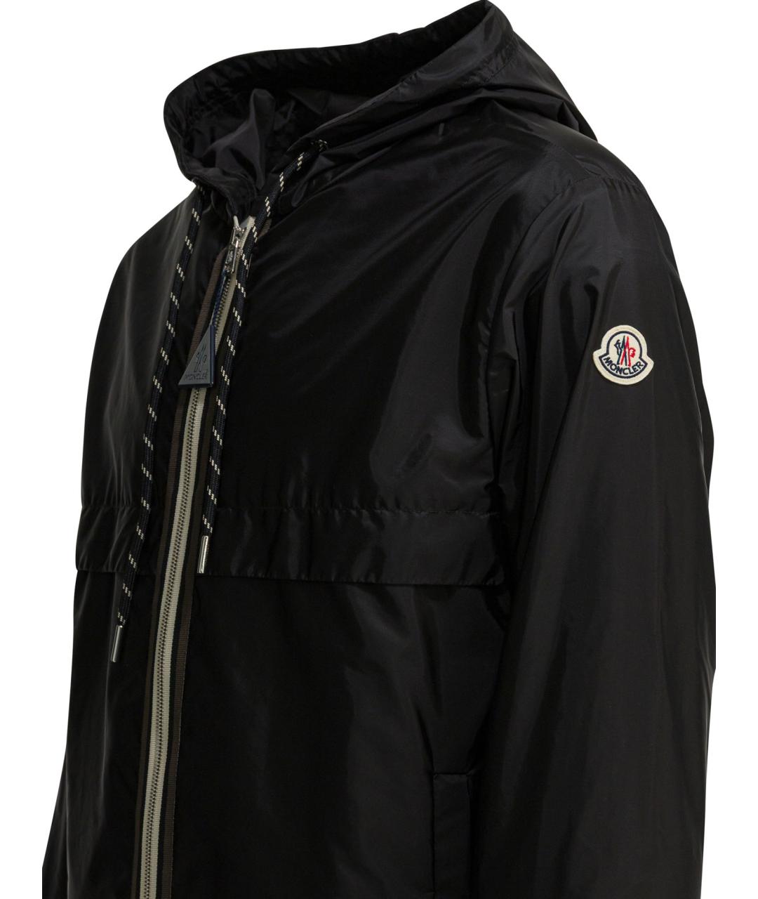 MONCLER Черная полиамидовая куртка, фото 3