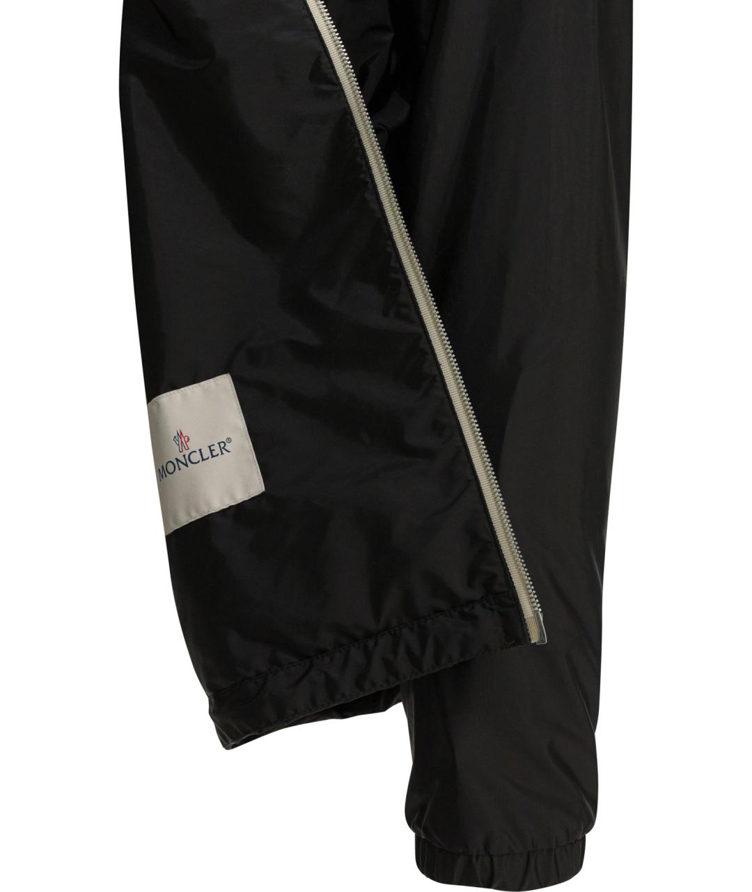 MONCLER Черная полиамидовая куртка, фото 4