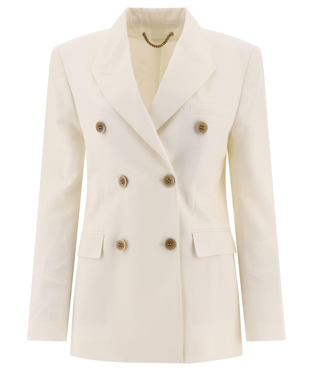 GOLDEN GOOSE DELUXE BRAND Белый полиэстеровый жакет/пиджак, фото 1