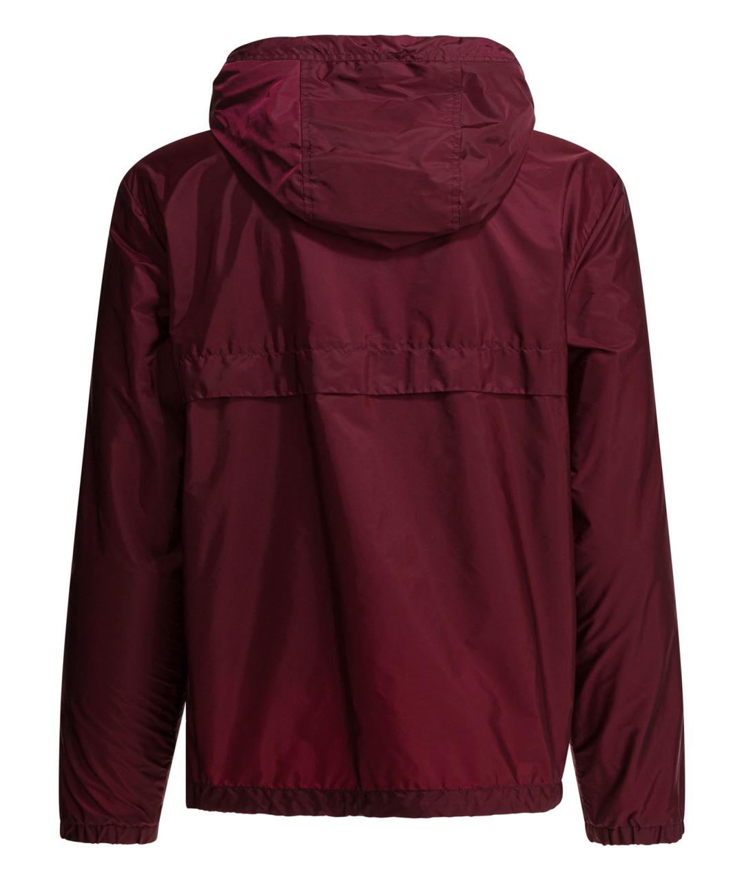 MONCLER Бордовая полиамидовая куртка, фото 2