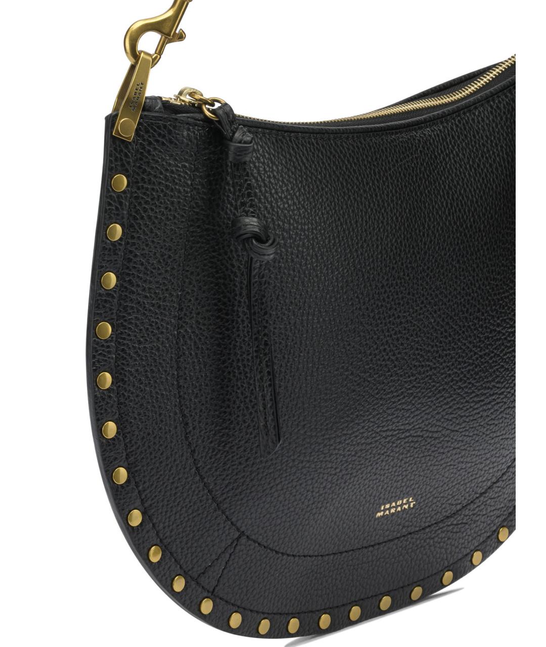 ISABEL MARANT Черная кожаная сумка через плечо, фото 4