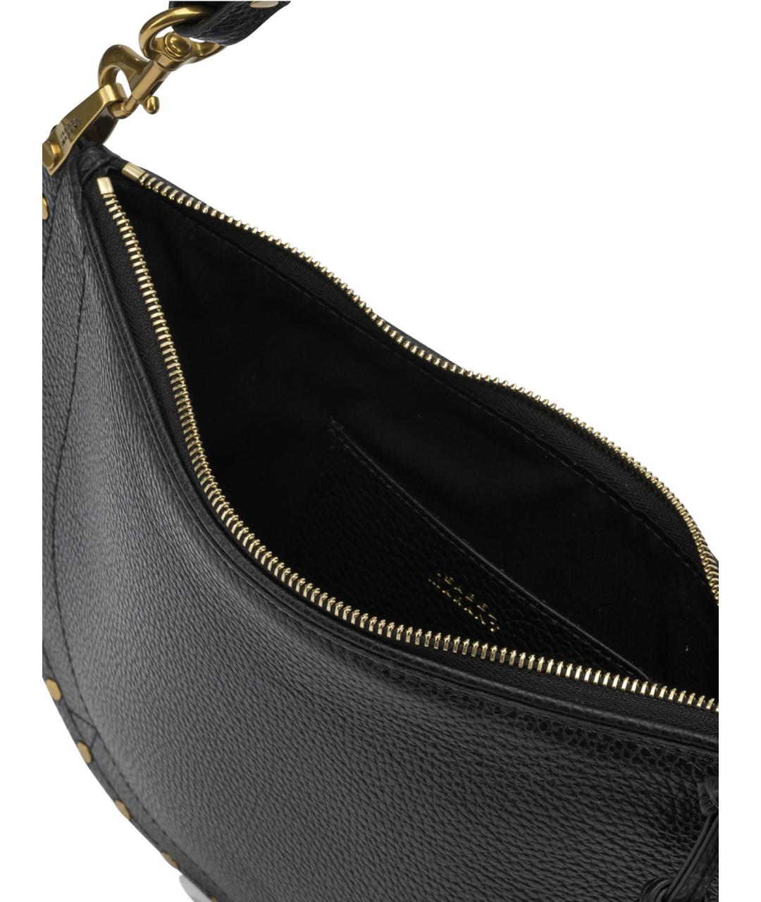 ISABEL MARANT Черная кожаная сумка через плечо, фото 5