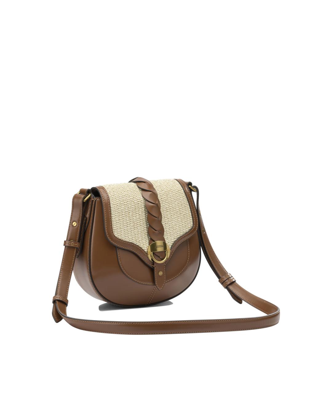 ISABEL MARANT Коричневая кожаная сумка через плечо, фото 2