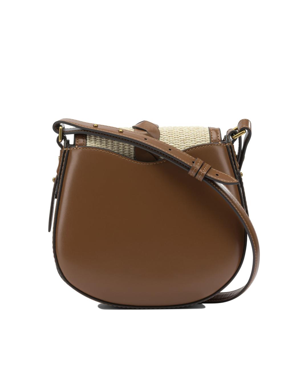 ISABEL MARANT Коричневая кожаная сумка через плечо, фото 3