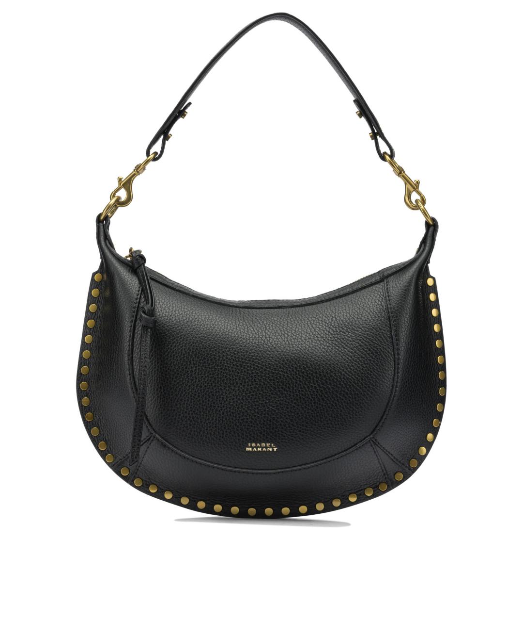 ISABEL MARANT Черная кожаная сумка через плечо, фото 1