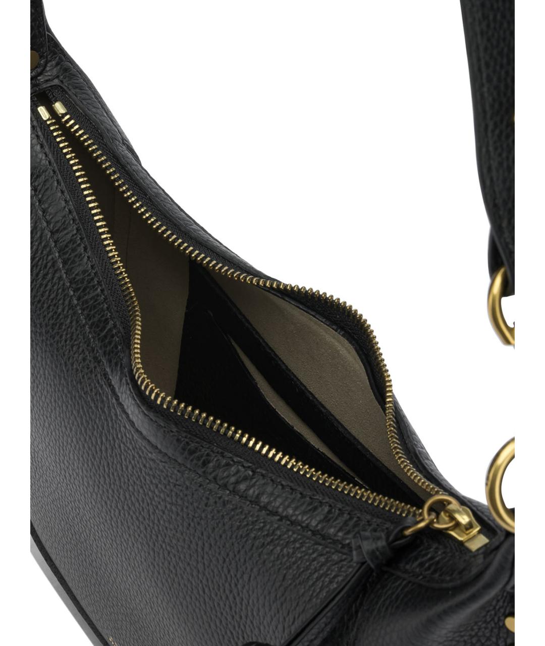 ISABEL MARANT Черная кожаная сумка через плечо, фото 5