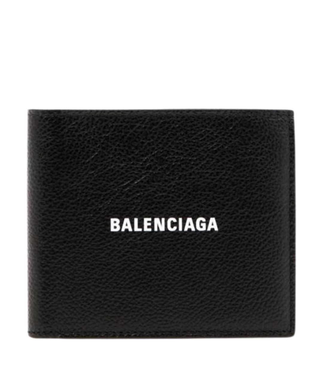 BALENCIAGA Черный кожаный кошелек, фото 1
