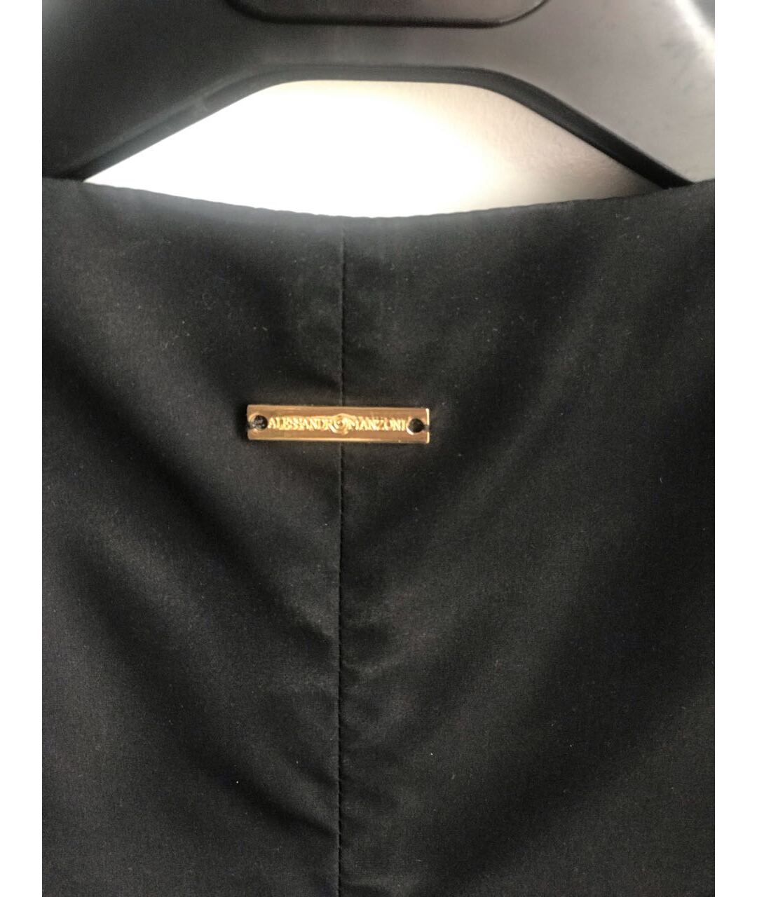 MANZONI 24 Черный полиэстеровый жакет/пиджак, фото 4
