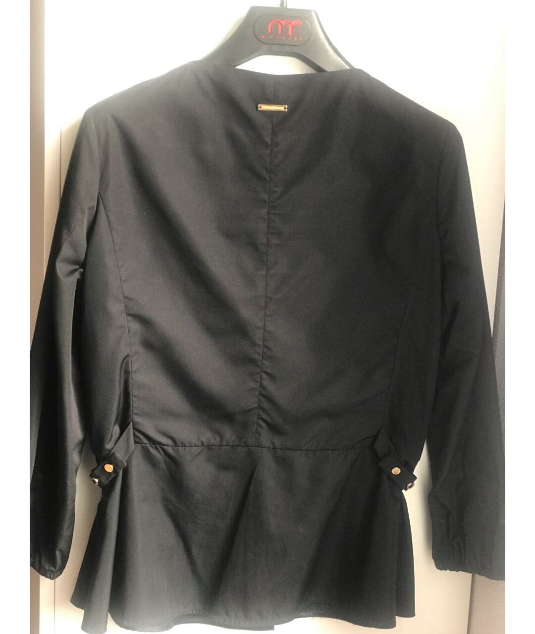MANZONI 24 Черный полиэстеровый жакет/пиджак, фото 2