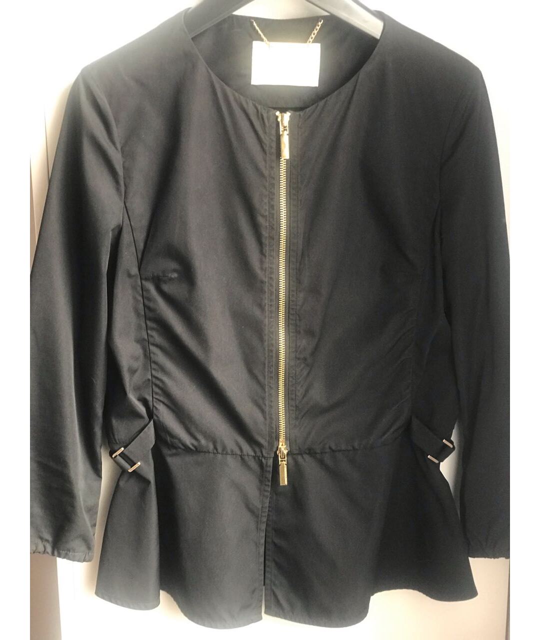 MANZONI 24 Черный полиэстеровый жакет/пиджак, фото 6