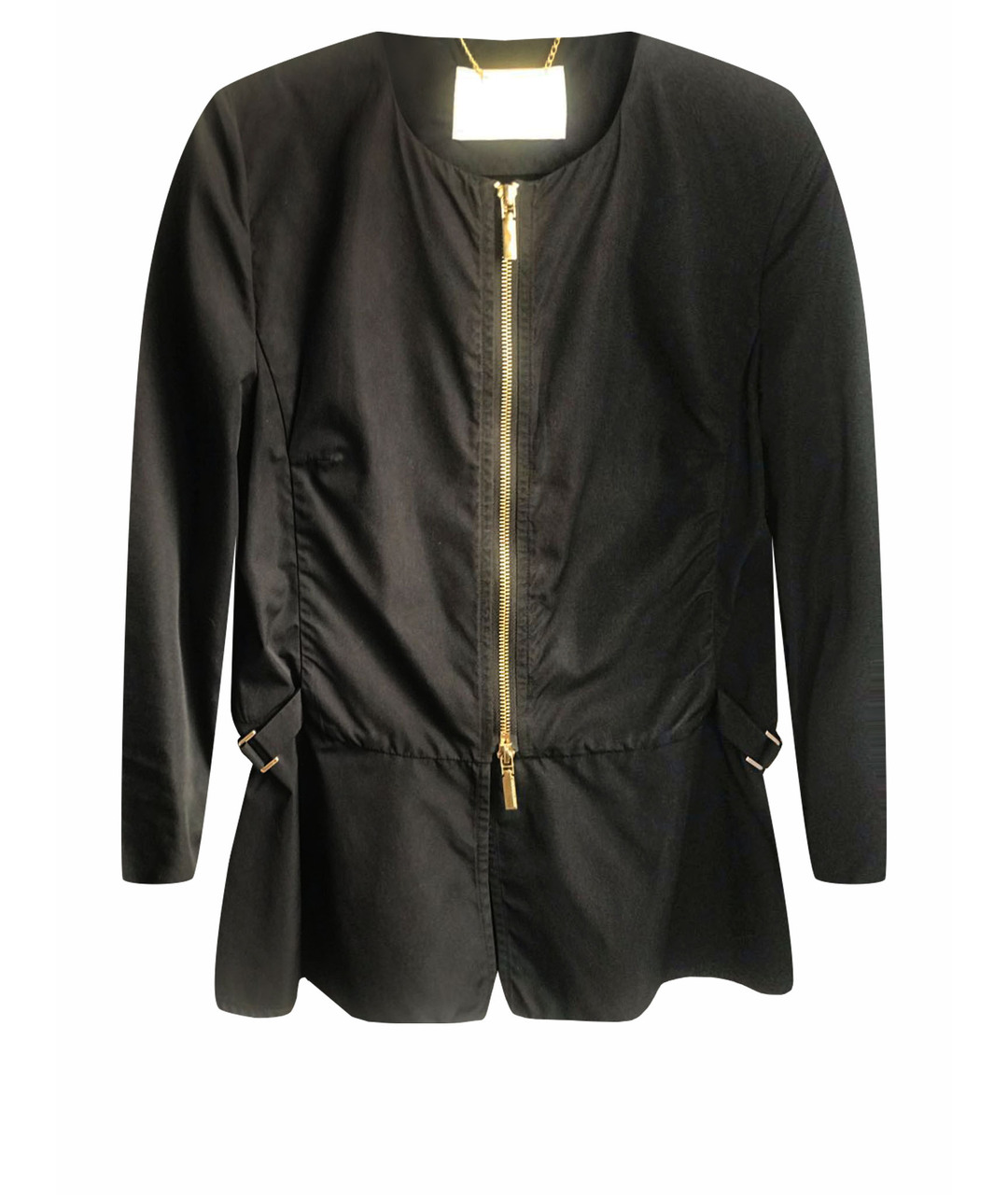 MANZONI 24 Черный полиэстеровый жакет/пиджак, фото 1