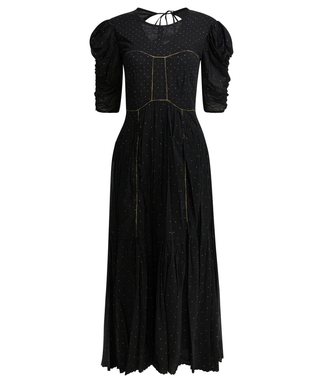 ISABEL MARANT ETOILE Черное хлопковое коктейльное платье, фото 1