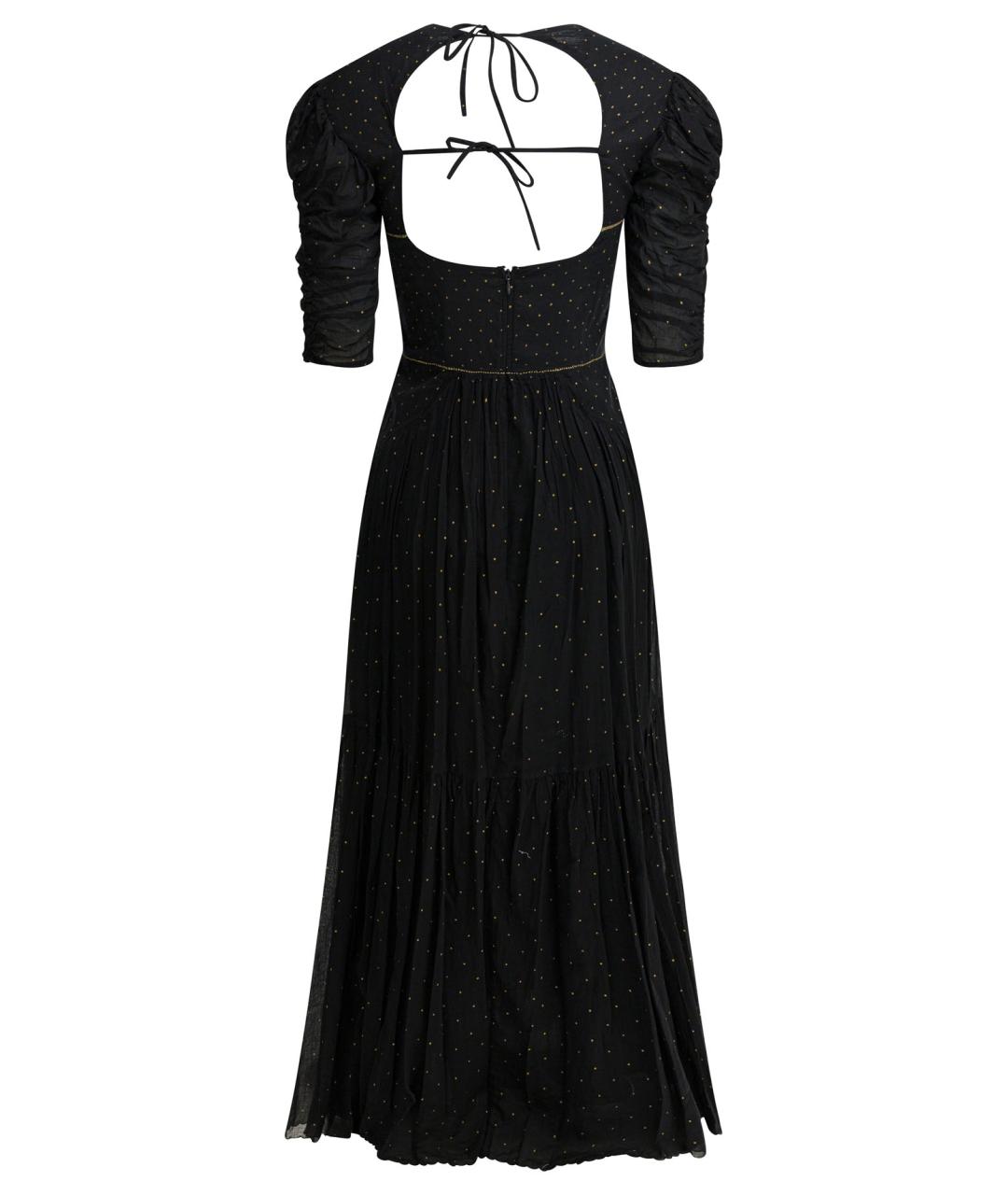 ISABEL MARANT ETOILE Черное хлопковое коктейльное платье, фото 2