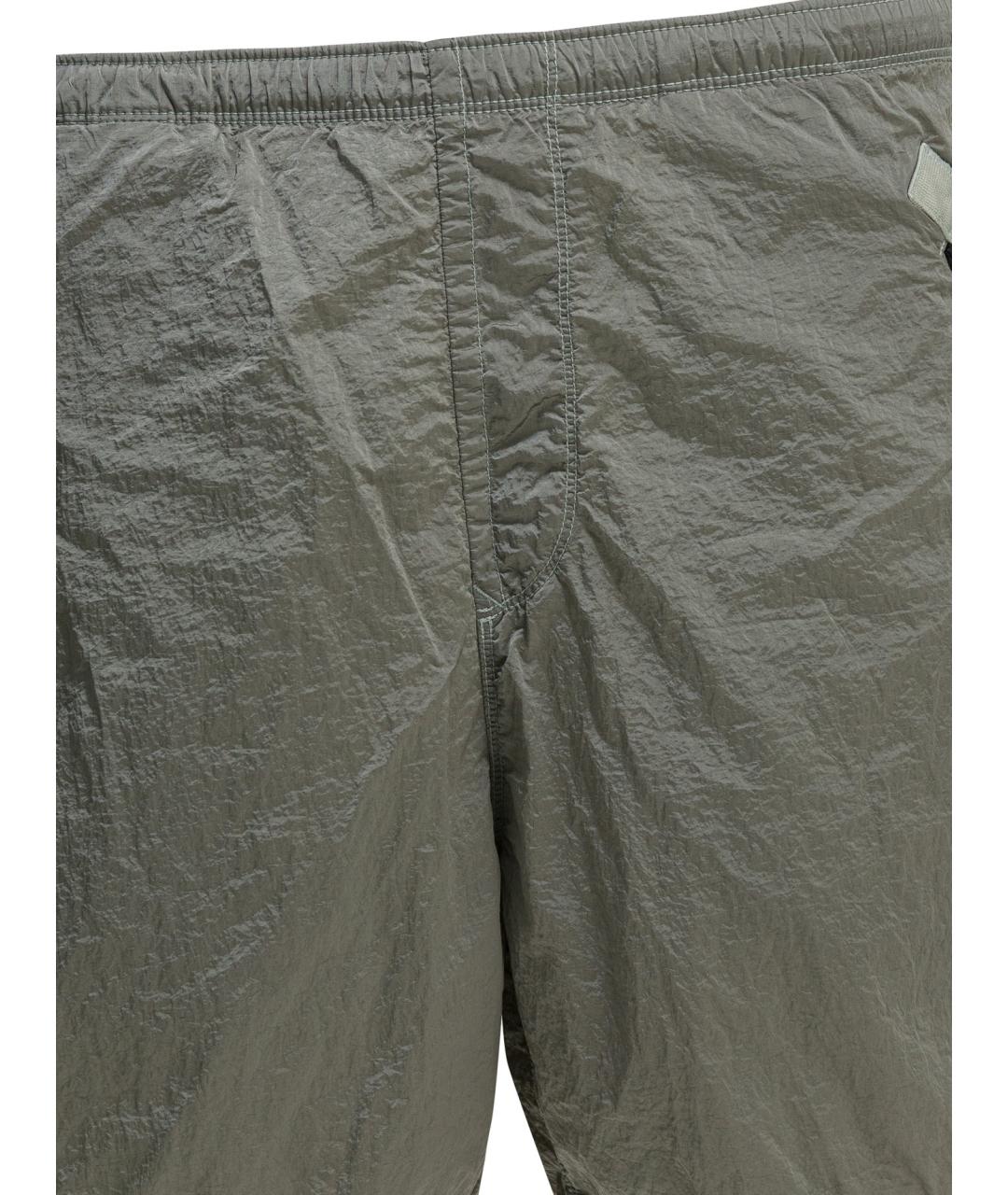 STONE ISLAND Серые полиамидовые шорты, фото 3