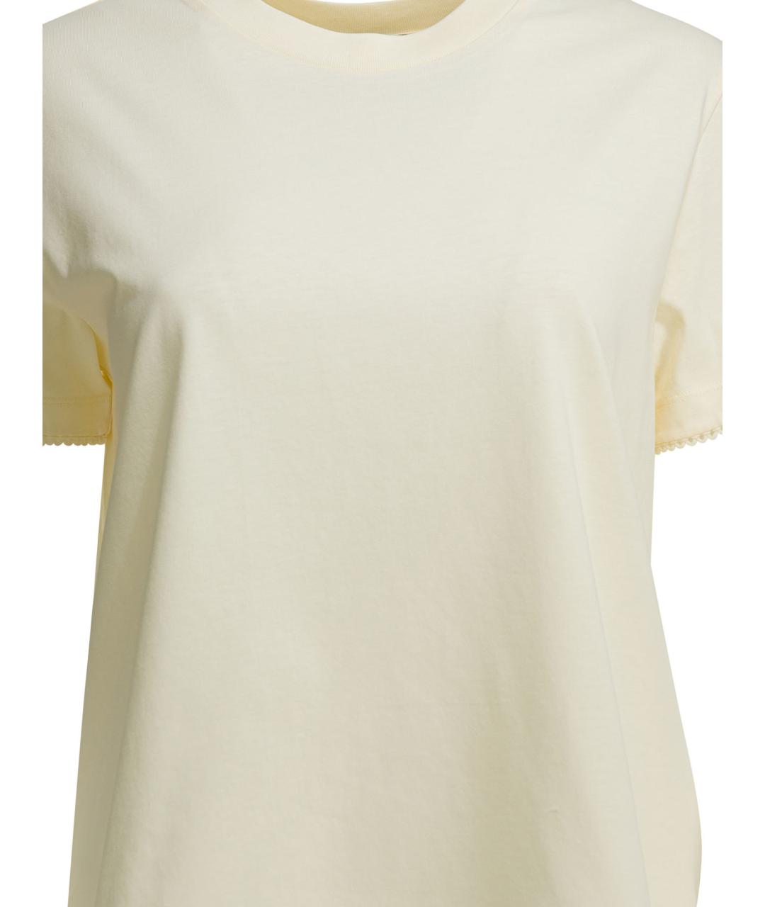 MONCLER Белая хлопковая футболка, фото 3