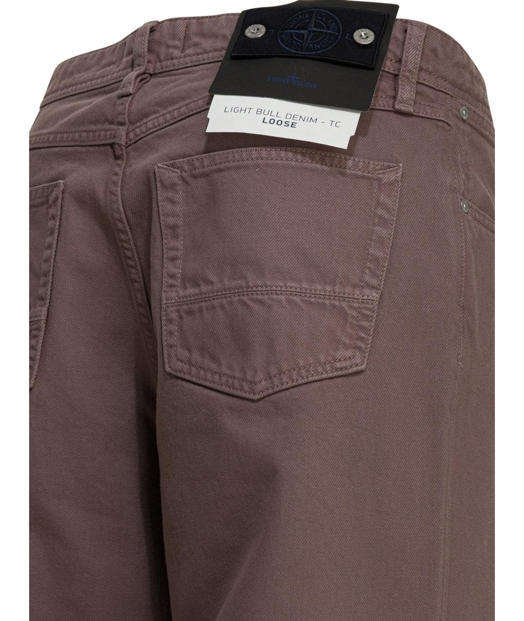 STONE ISLAND Мульти хлопковые прямые джинсы, фото 4