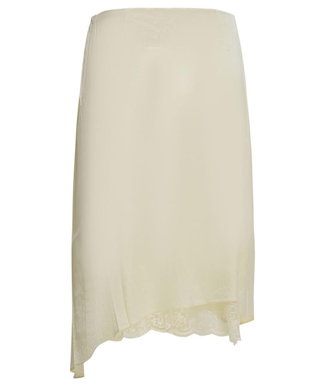 ACNE STUDIOS Белая вискозная юбка миди, фото 2