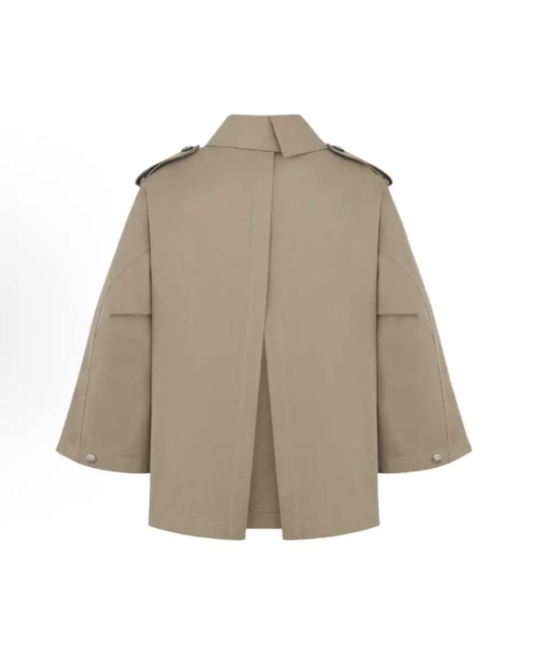 CHRISTIAN DIOR Бежевый хлопковый тренч/плащ, фото 2