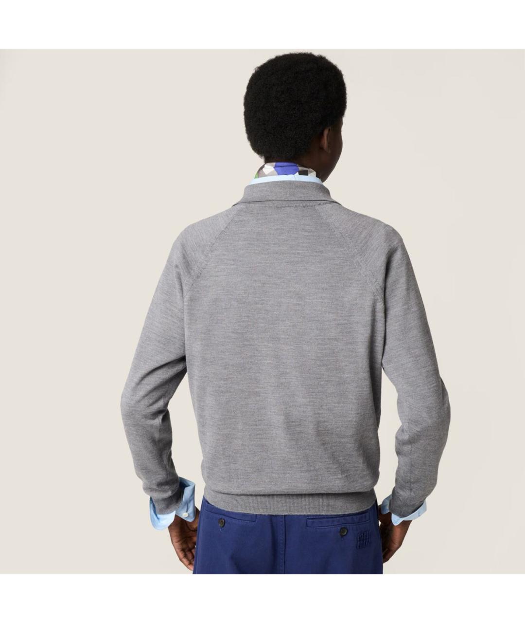 MIU MIU Антрацитовый шерстяной джемпер / свитер, фото 3