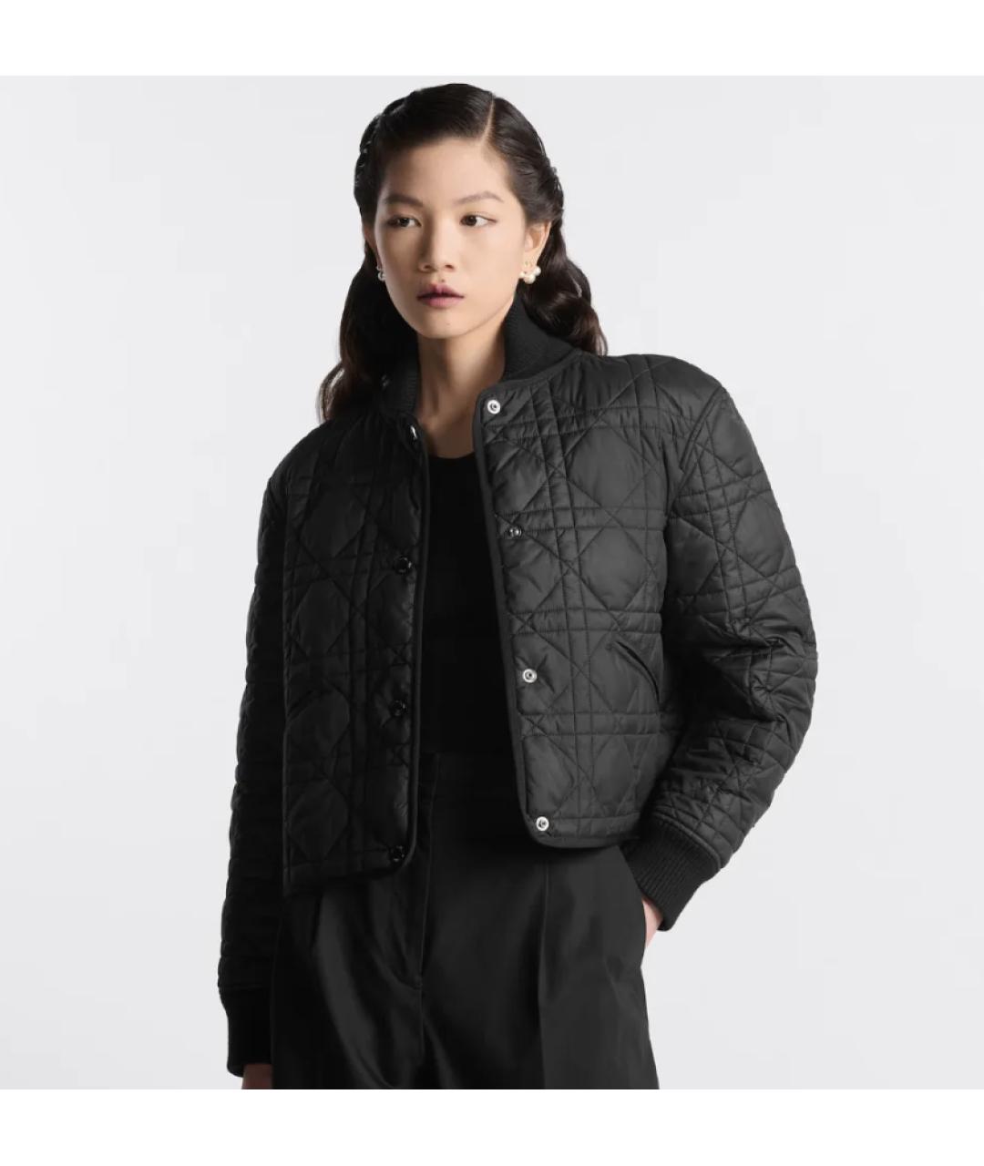 CHRISTIAN DIOR Черная полиэстеровая куртка, фото 3