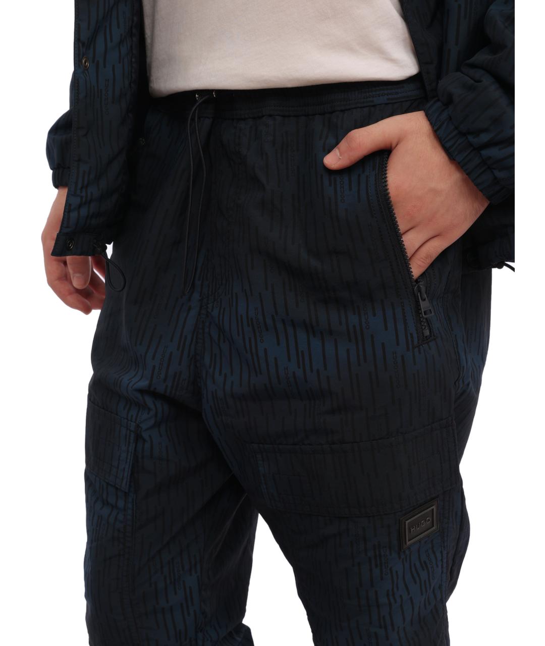 HUGO Синие повседневные брюки, фото 5