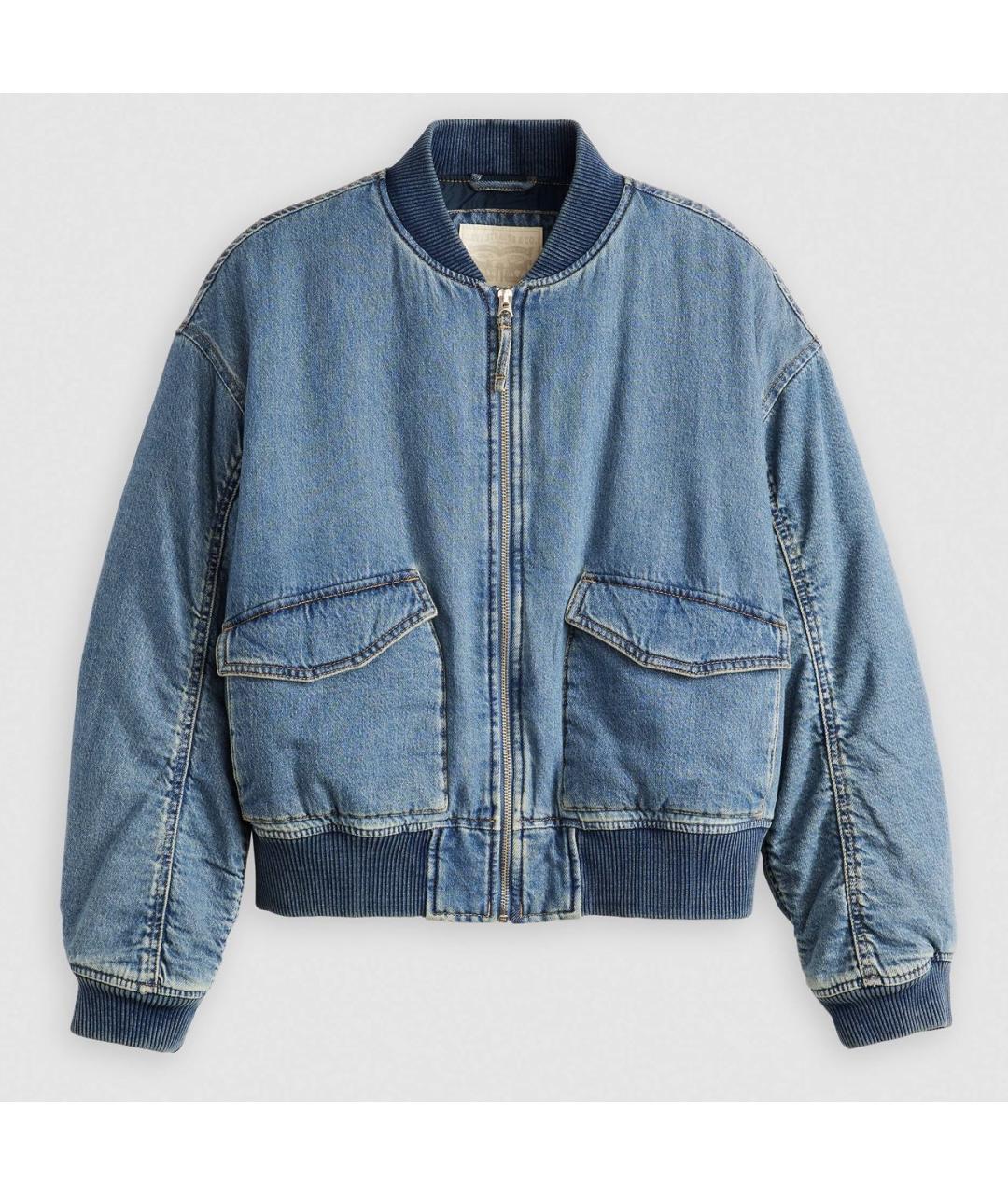 LEVI'S Синяя хлопковая куртка, фото 8