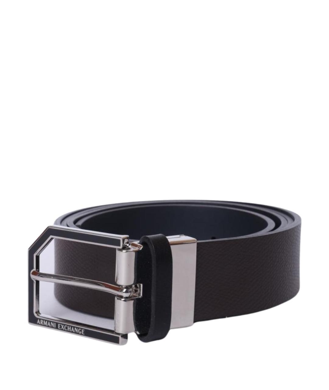 ARMANI EXCHANGE Коричневый кожаный ремень, фото 1