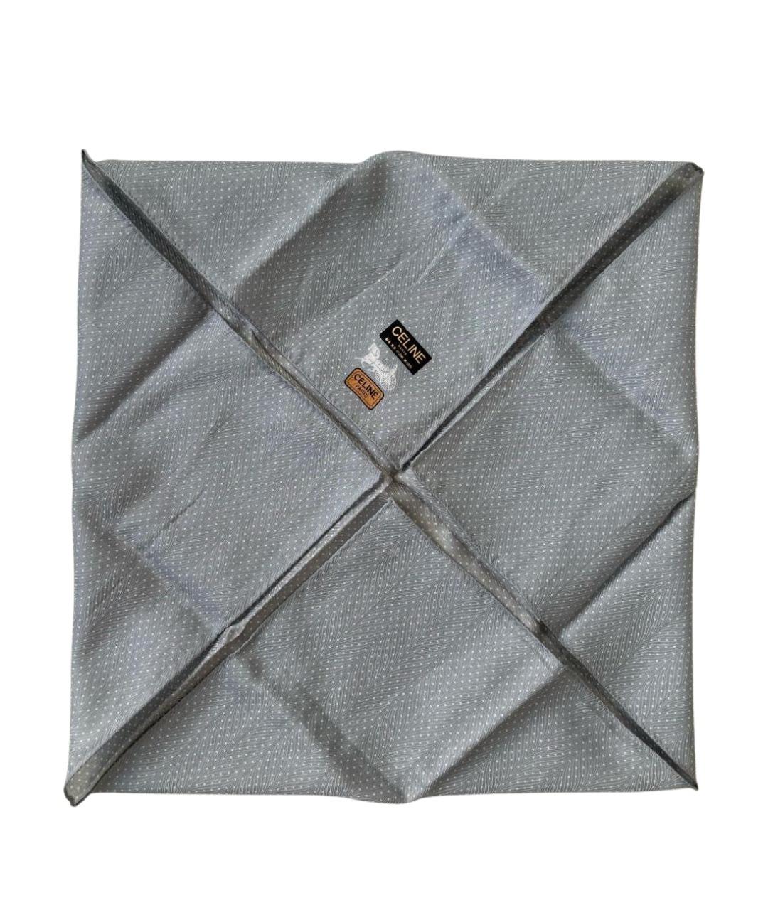 CELINE Голубой хлопковый платок, фото 1