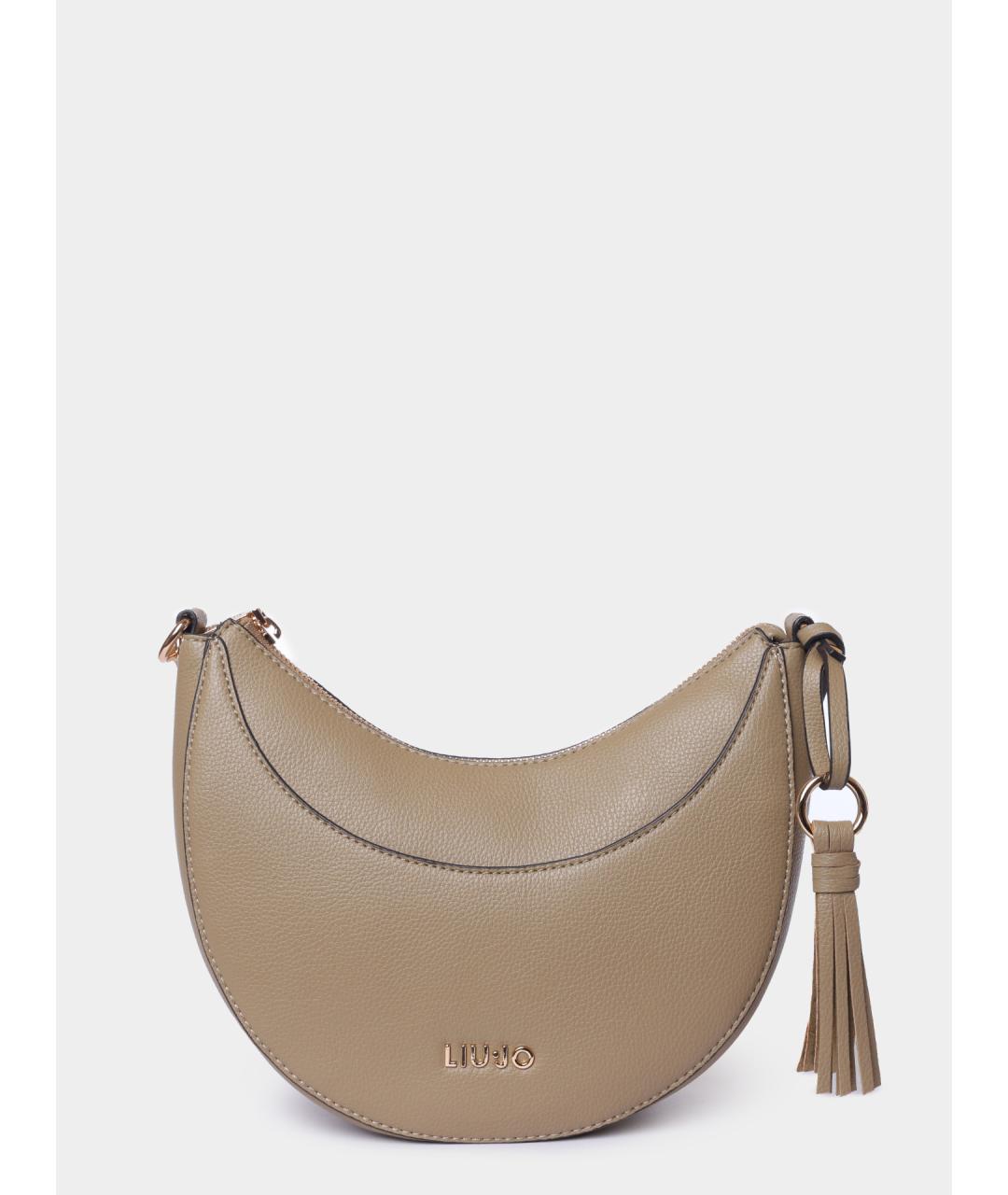 LIU JO Коричневая сумка через плечо из искусственной кожи, фото 2