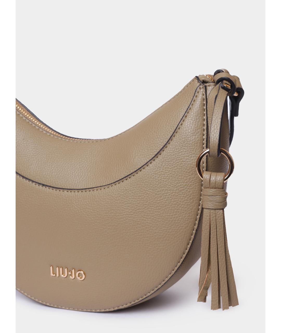 LIU JO Коричневая сумка через плечо из искусственной кожи, фото 4