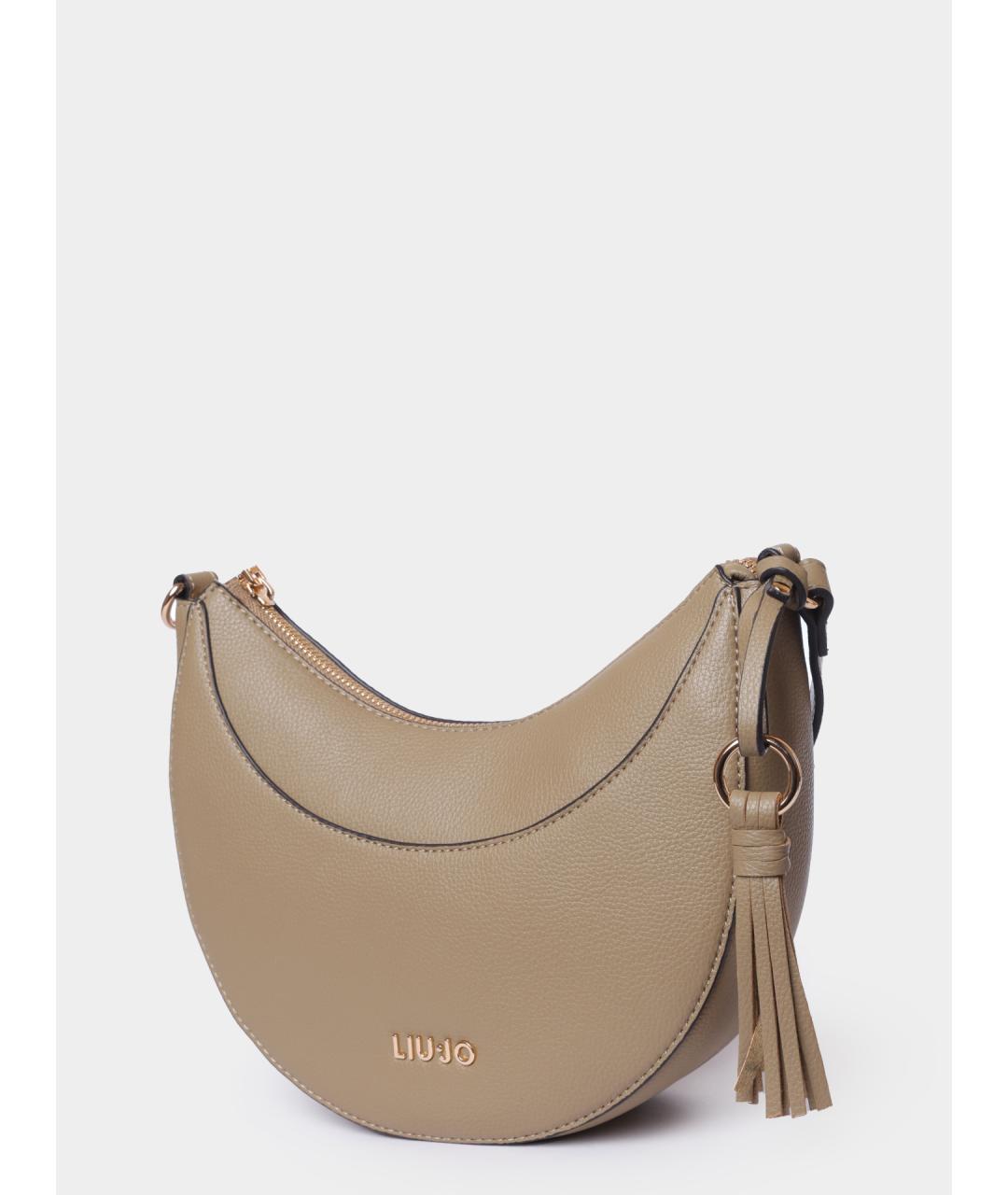 LIU JO Коричневая сумка через плечо из искусственной кожи, фото 3