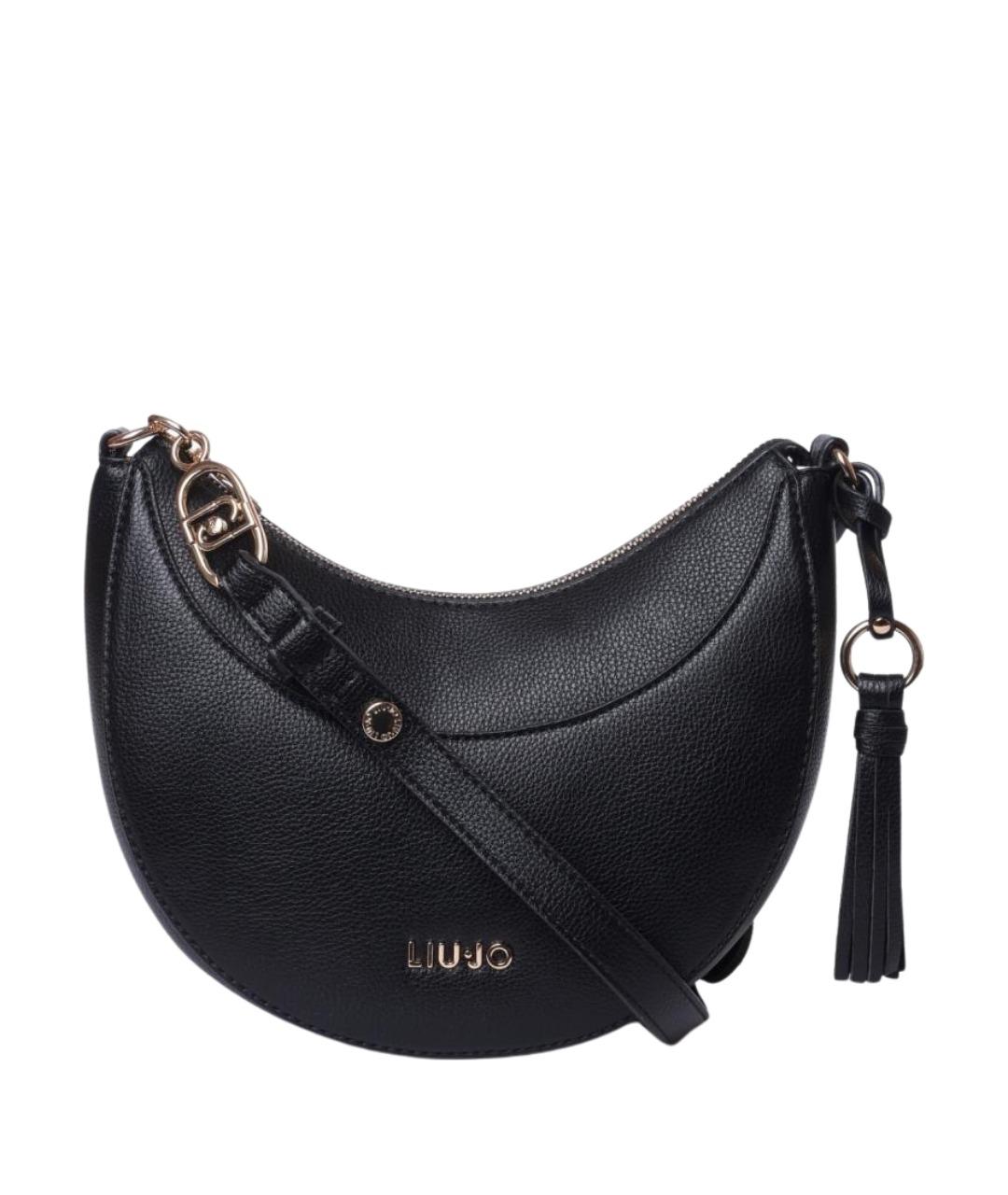 LIU JO Черная сумка через плечо из искусственной кожи, фото 1