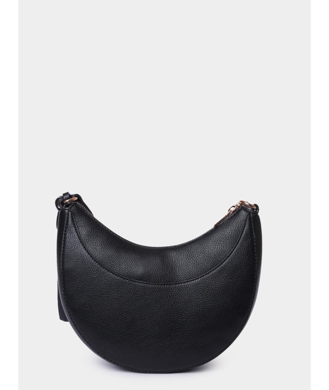 LIU JO Черная сумка через плечо из искусственной кожи, фото 5