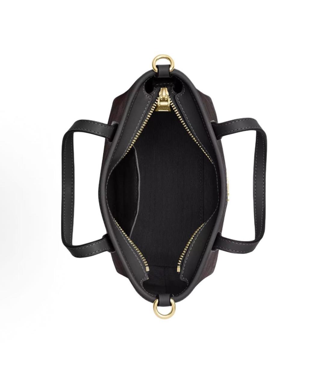 COACH Коричневая сумка с короткими ручками, фото 3