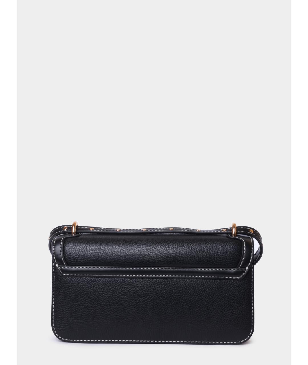 LIU JO Черная кожаная сумка через плечо, фото 5