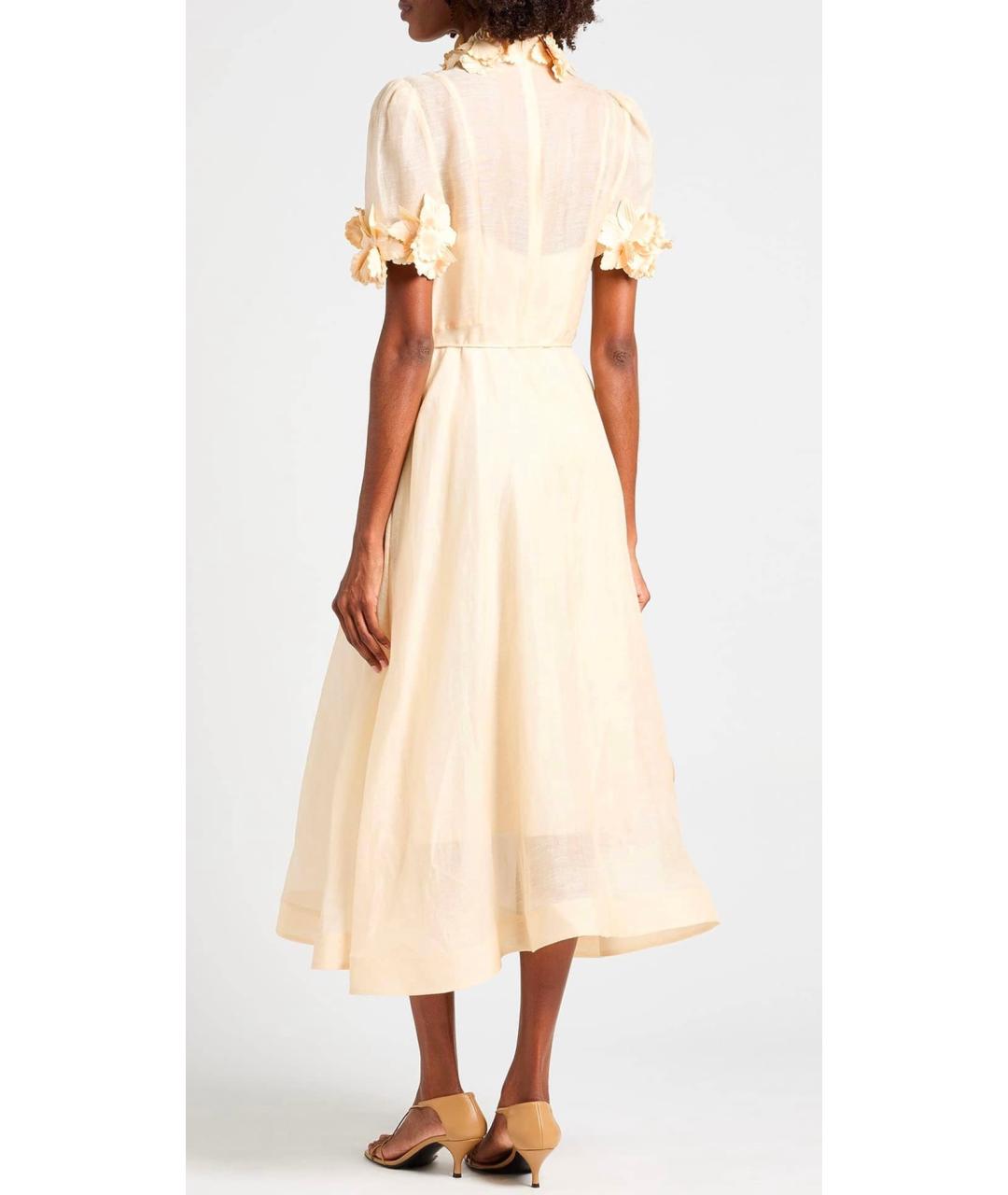 ZIMMERMANN Бежевое коктейльное платье, фото 3