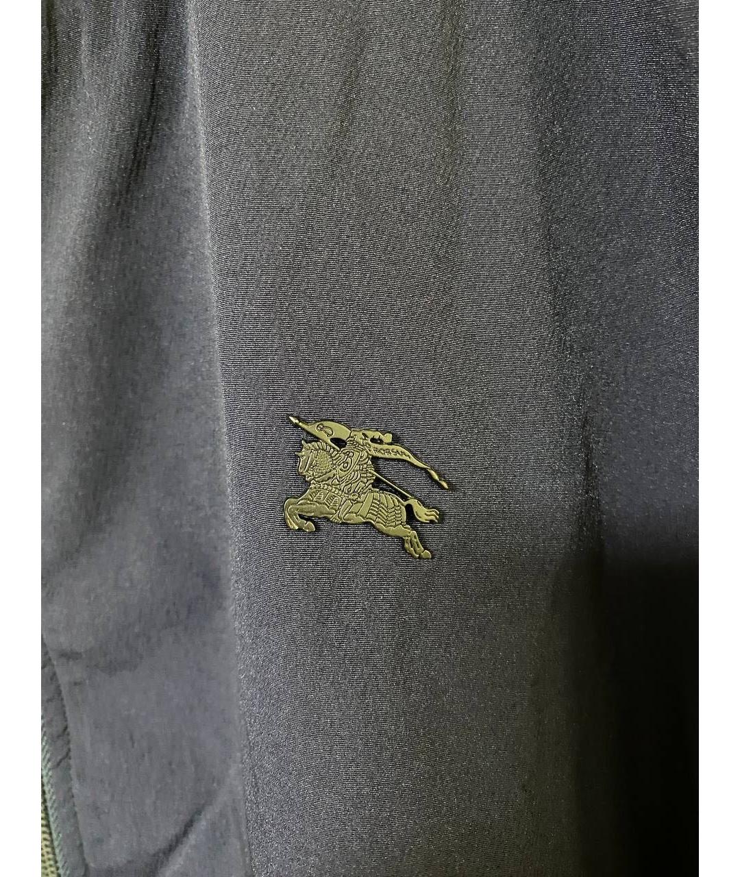 BURBERRY Синяя хлопковая куртка, фото 2