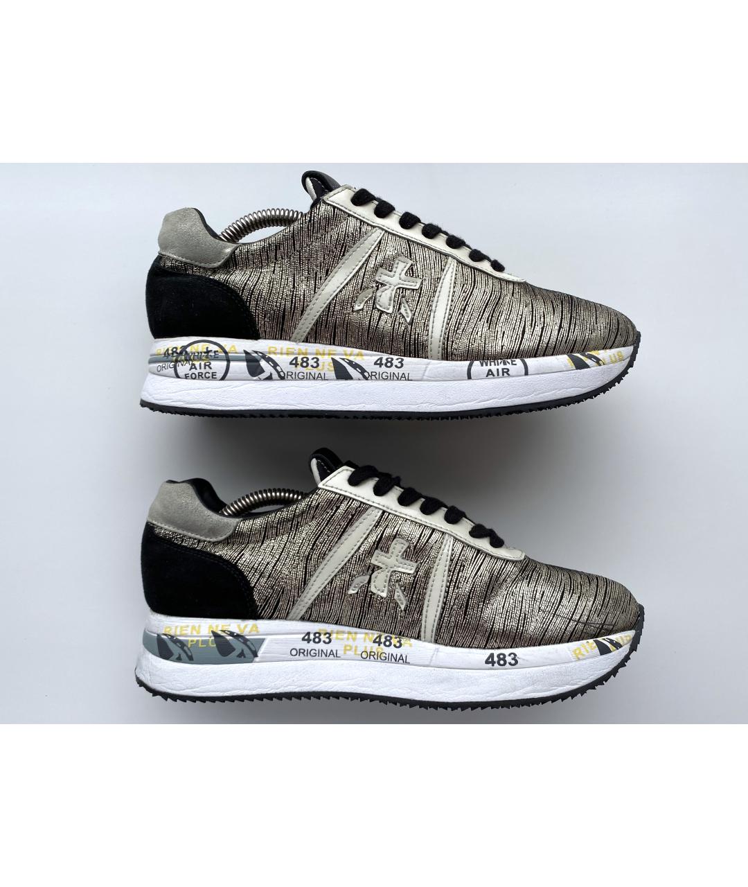 PREMIATA Золотые кроссовки, фото 2