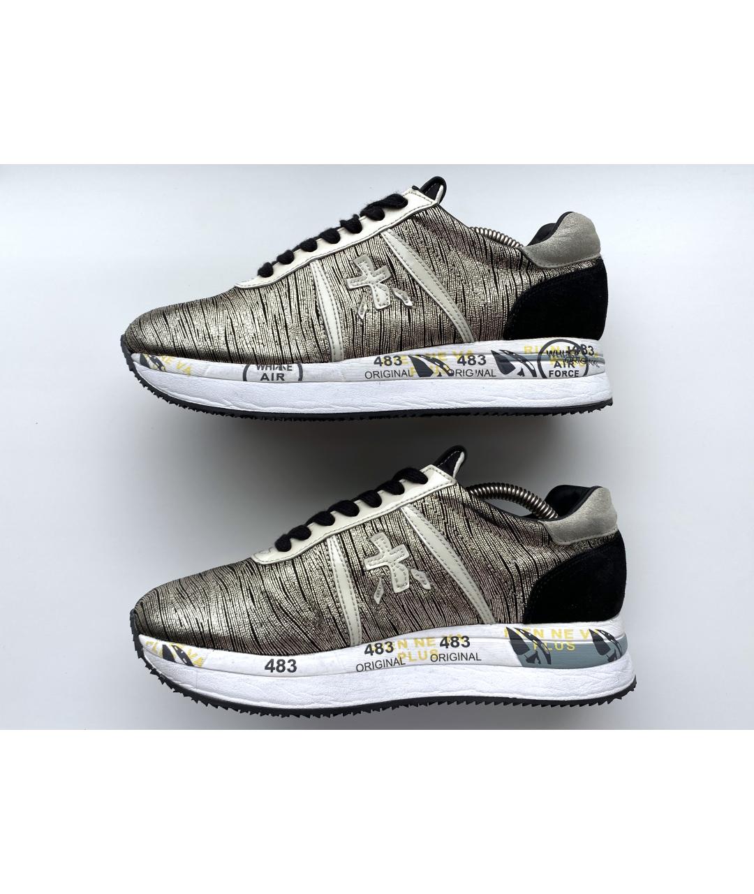 PREMIATA Золотые кроссовки, фото 3