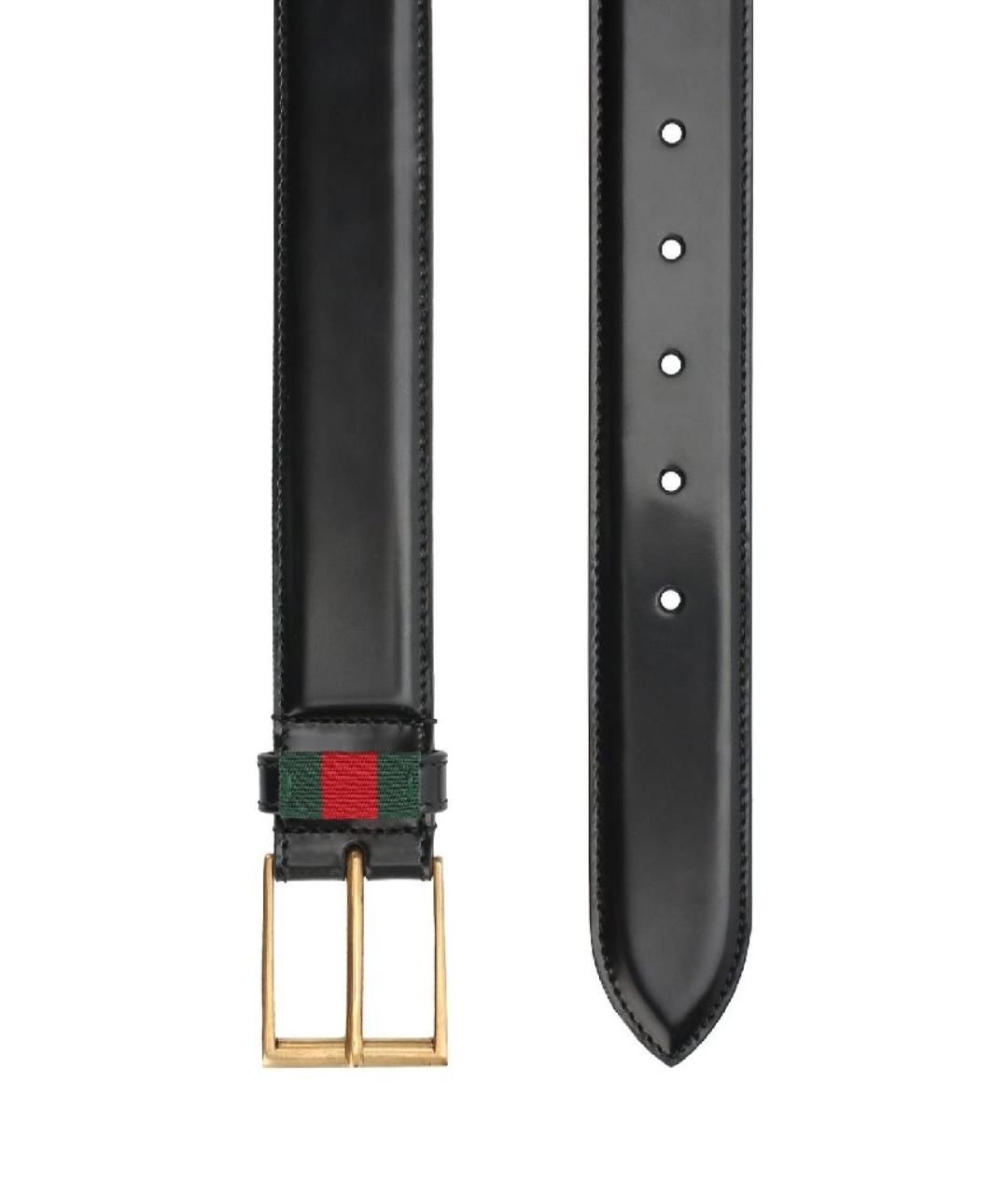 GUCCI Черный кожаный ремень, фото 6