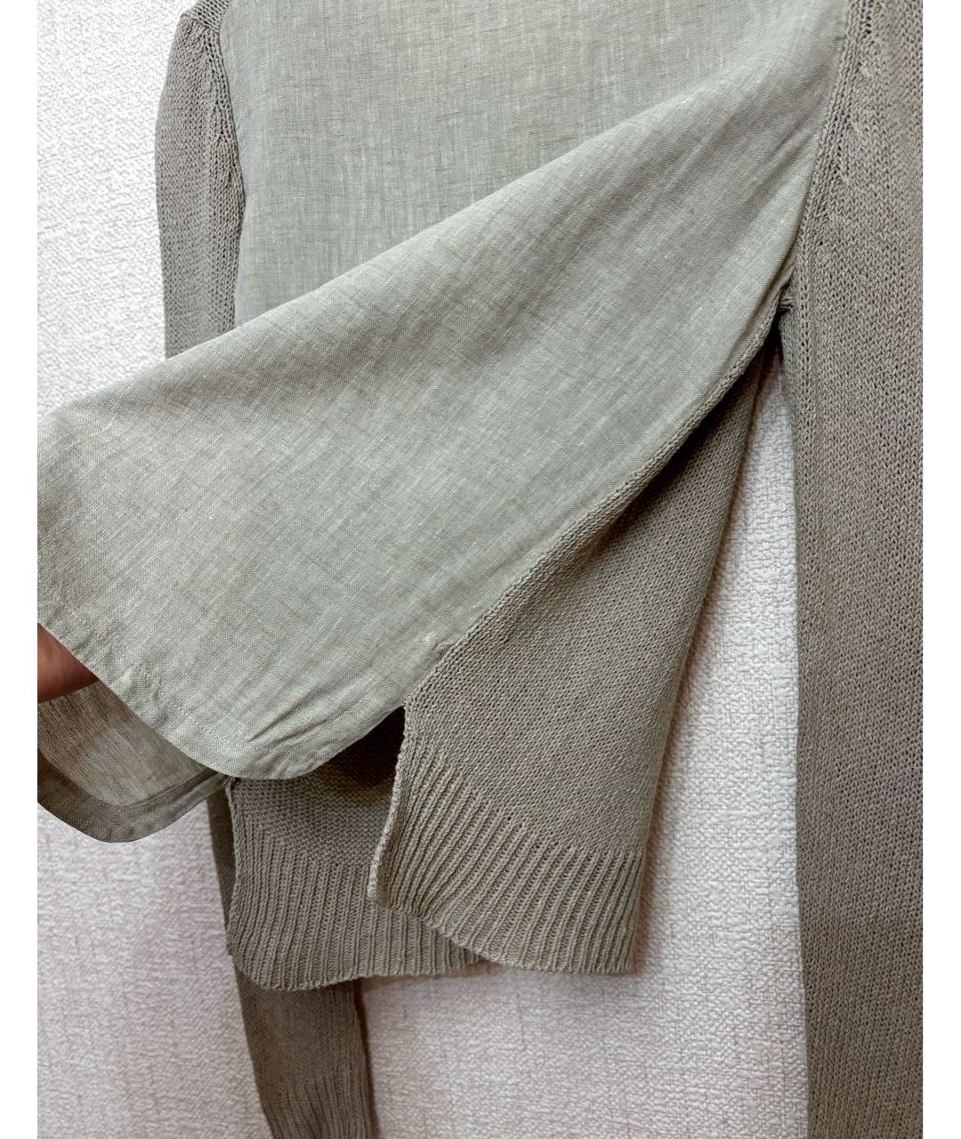 CELINE Бежевый льняной джемпер / свитер, фото 6