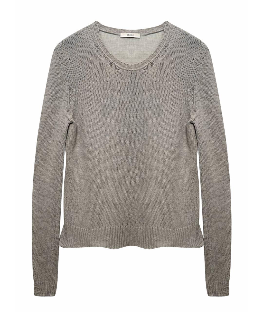 CELINE Бежевый льняной джемпер / свитер, фото 1