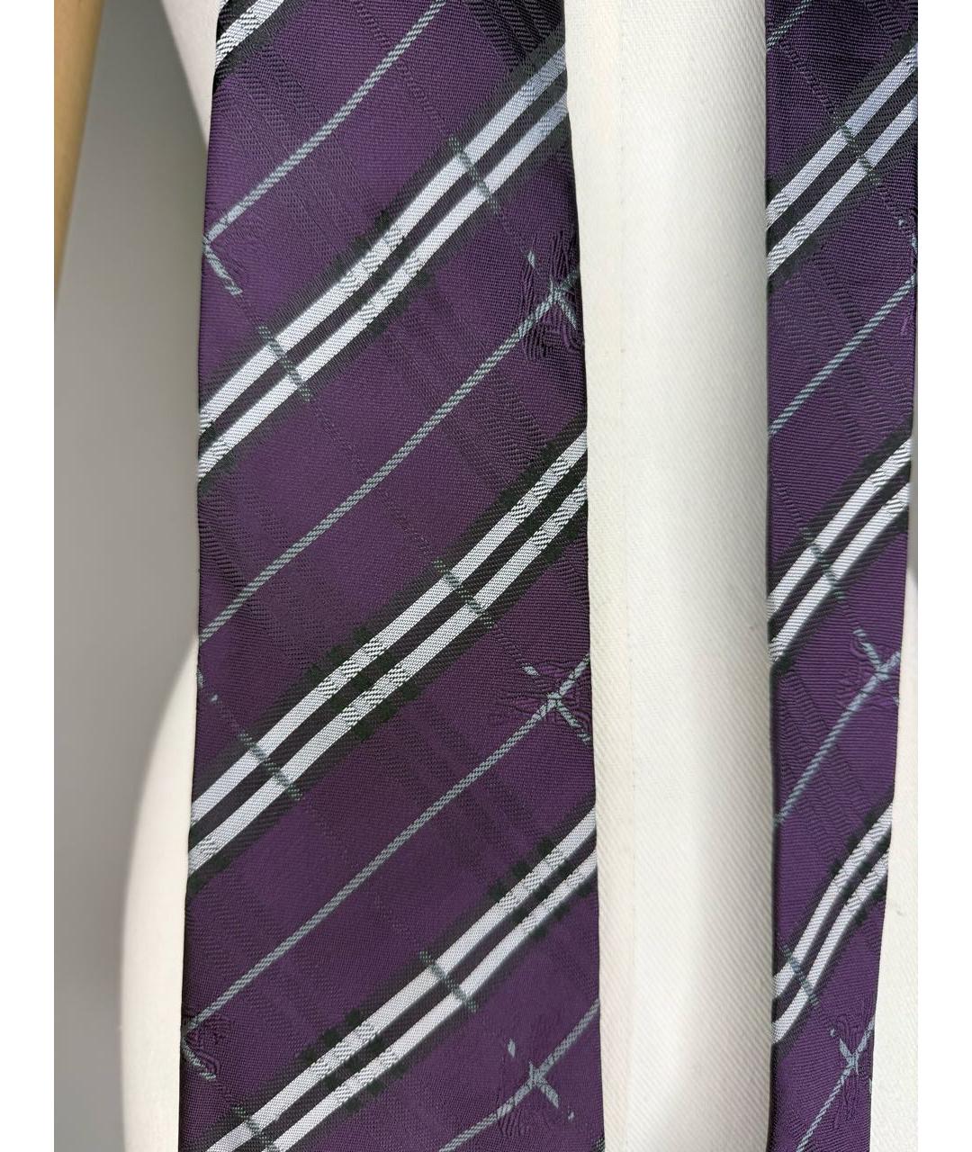 BURBERRY Фиолетовый галстук, фото 5